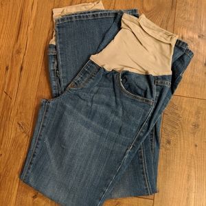 GAP maternity blue jeans
